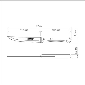 Нож для стейка TRAMONTINA ULTRACORTE, 127 мм - фото №3