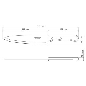 Нож кухонный TRAMONTINA DYNAMIC, 203 мм - фото №3