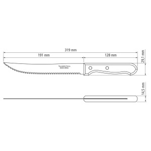 Нож слайсер TRAMONTINA DYNAMIС, 203 мм - фото №3
