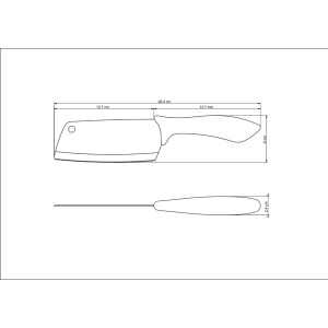Нож топорик TRAMONTINA AFFILATA, 127 мм - фото №3