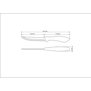 Нож для стейка TRAMONTINA AFFILATA, 127 мм - фото №3