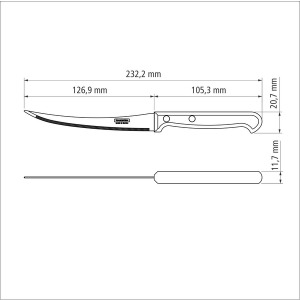 Нож для томатов TRAMONTINA ULTRACORTE, 127 мм - фото №4