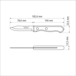 Нож для овощей TRAMONTINA DYNAMIC, 80 мм - фото №4
