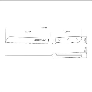 Нож для хлеба Tramontina ProChef, 203 мм - фото №3