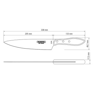 Нож для мяса Tramontina Barbecue Polywood, 203 мм - фото №3