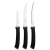 Набір ножів TRAMONTINA FELICE black, 3 предмети - фото №1