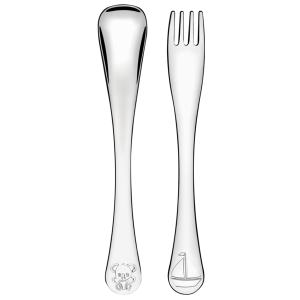 Дитячий набір столових приладів Tramontina Baby Le Petit blue, 2 предмети