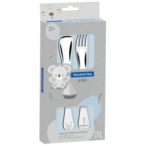 Дитячий набір столових приладів Tramontina Baby Le Petit blue, 2 предмети - фото №3