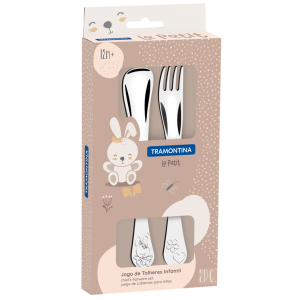 Дитячий набір столових приборів Tramontina Baby Le Petit pink, 2 предмети - фото №3