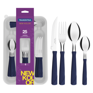 Набір столових приладів Tramontina New Kolor, 25 предметів - фото №3