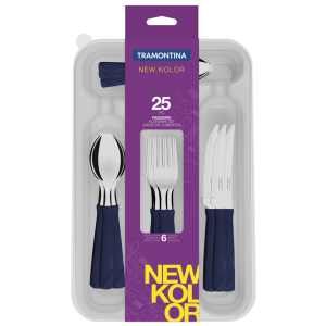 Набір столових приладів Tramontina New Kolor, 25 предметів - фото №4