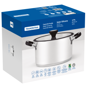 Каструля Tramontina Solar silicone (3.6 л) 20 см - фото №10
