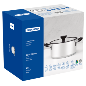 Каструля Tramontina Solar silicone (6.0 л) 24 см - фото №2
