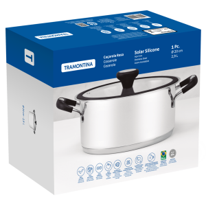 Каструля Tramontina Solar silicone (2.8 л) 20 см - фото №2