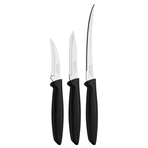 Набір ножів Tramontina Plenus black, 3 предмета