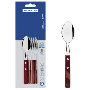 Набір столових ложок Tramontina Polywood, 6 предметів - фото №2