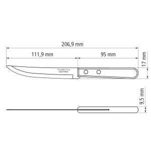 Нож для стейка TRAMONTINA DYNAMIC, 127 мм - фото №3