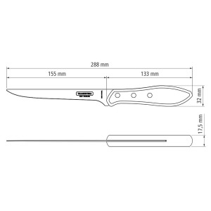 Нож для филе Tramontina Barbecue Polywood, 152 мм - фото №3
