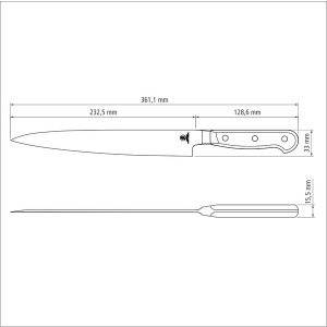 Нож для суши Tramontina Sushi Gold Yanagiba, 229 мм - фото №4