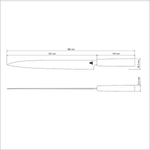 Нож для суши Tramontina Sushi Silver Yanagiba, 330 мм - фото №4