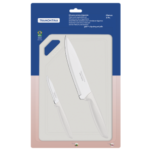 Набір ножів Tramontina Plenus light grey, 3 предмети - фото №2