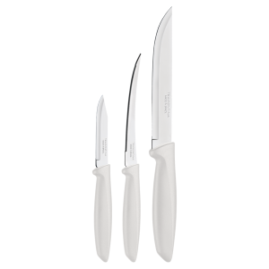 Набір ножів Tramontina Plenus light grey, 3 предмети