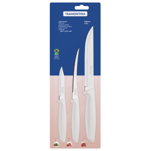Набір ножів Tramontina Plenus light grey, 3 предмети - фото №2