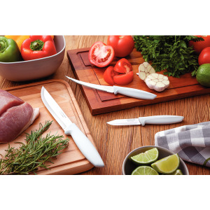 Набір ножів Tramontina Plenus light grey, 3 предмети - фото №4