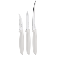 Набір ножів Tramontina Plenus light grey, 3 предмети