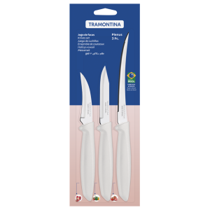 Набір ножів Tramontina Plenus light grey, 3 предмети - фото №2