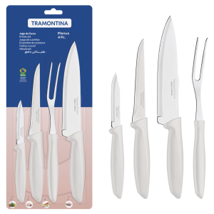 Набір ножів Tramontina Plenus light grey, 4 предмети - фото №3