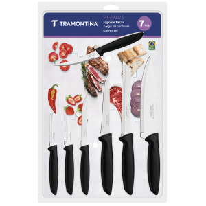 Набір ножів Tramontina Plenus black, 7 предметів - фото №3