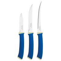 Набір ножів Tramontina Felice blue, 3 предмети
