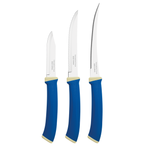 Набір ножів Tramontina Felice blue, 3 предмети