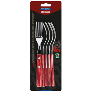 Виделка столова Tramontina Barbecue Polywood - фото №2